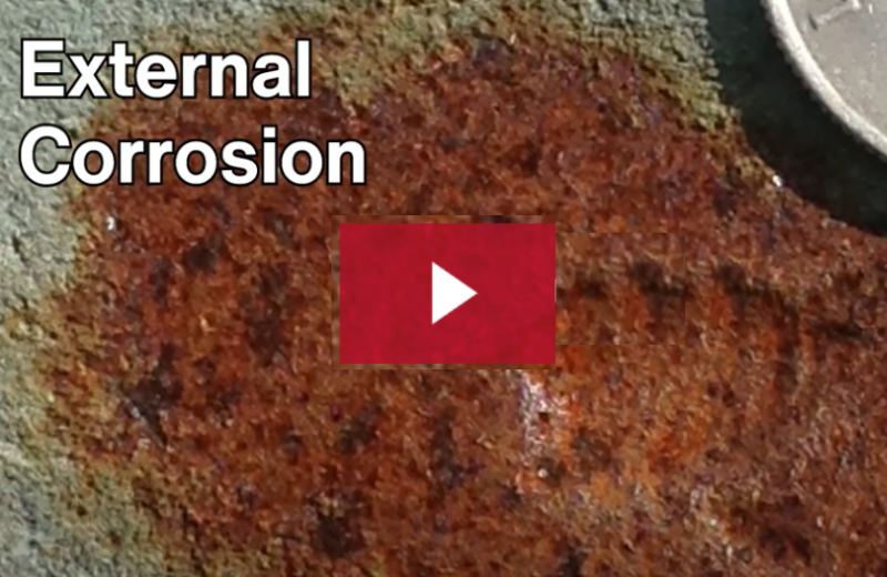 Corrosion growth video thumbnail with play button