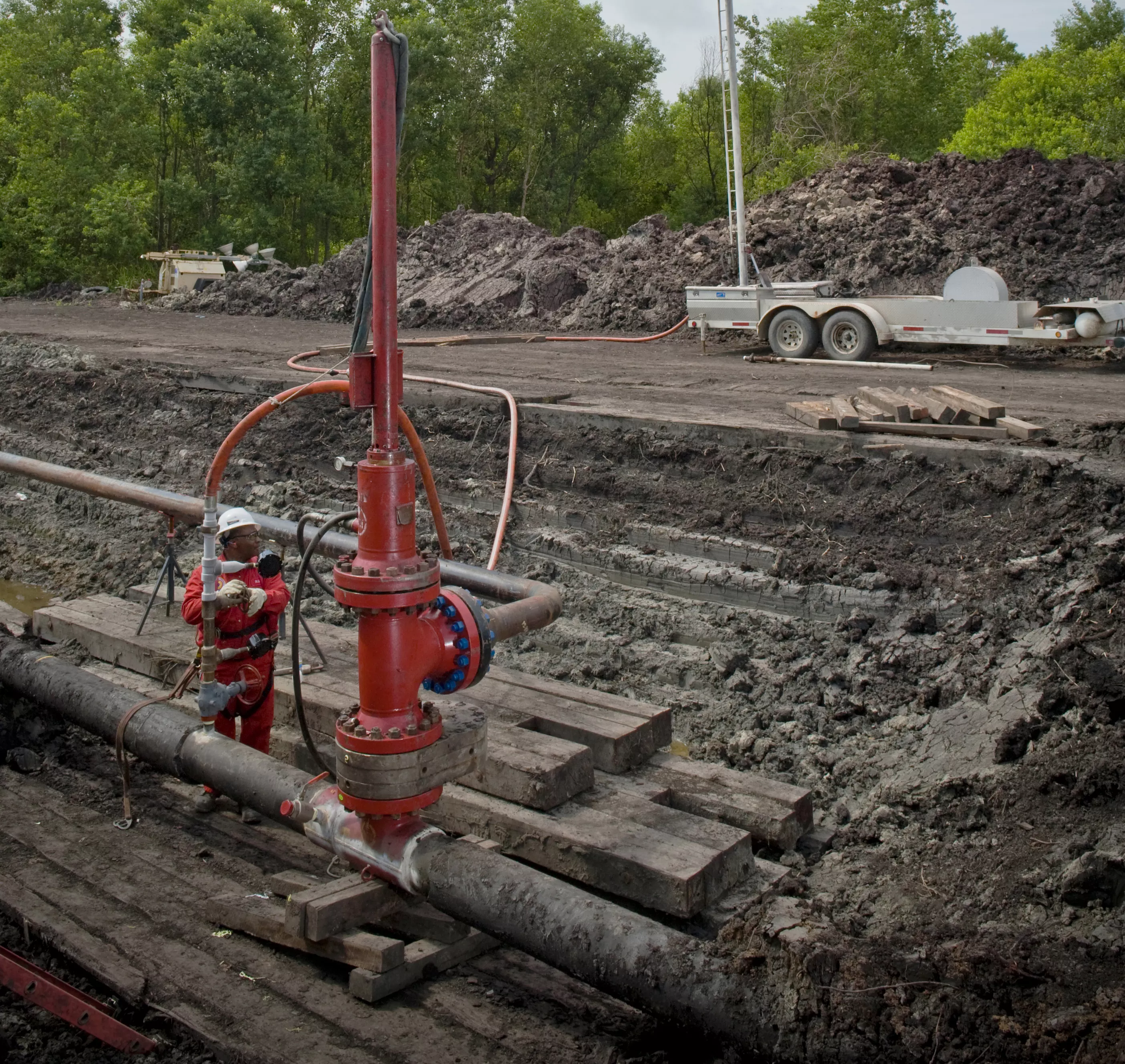 A typical Stopple Isolation jobsite